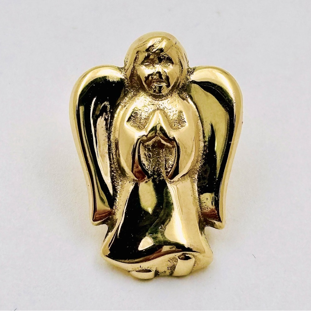 James Avery RETIRED 14K Yellow Gold ANGEL LAPEL PIN
